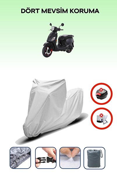 Breen Gray Rear Bag Lock Incompatible with Sym Fiddle Iii Compatible Motorcyc...