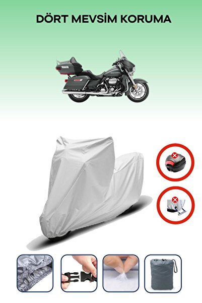 Breen Gray Rear Bag Lock Incompatible Harley-Davidson Ultra Limited Low Compa...