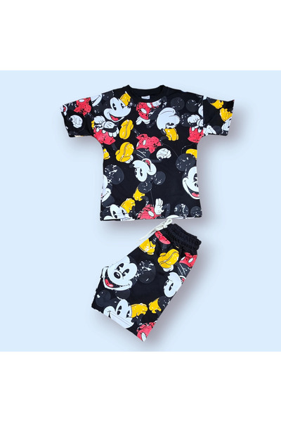 1way طقم ولادي أنيق برسوم ميكي ماوس ملون