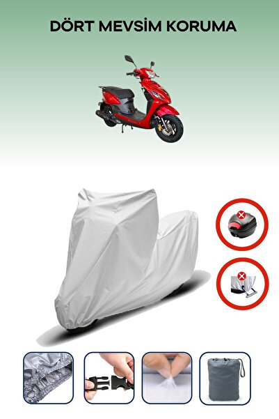 Breen حقيبة خلفية رمادية اللون متوافقة مع موتولوكس ويند 50، قماش متوافق مع ال...