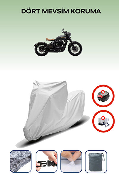 Breen Gray Rear Bag Lock Incompatible with Jawa Perak Compatible Motorcycle T...