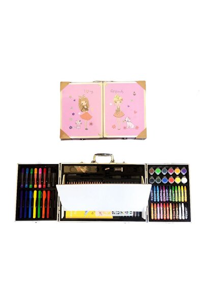 OEM Painting and Drawing Set for Children, 95 Pieces, Metal Box