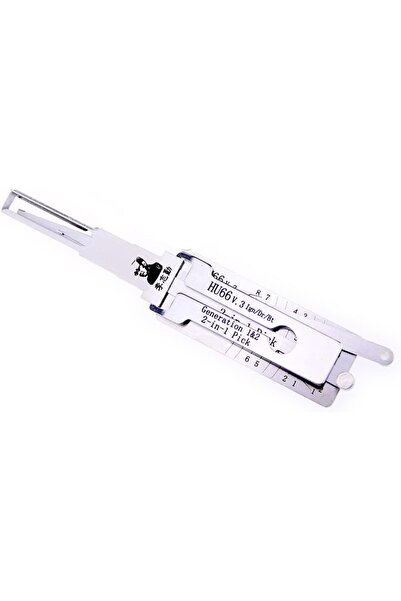 3DTotal Publishing Decodor auto Lishi HU66 2 în 1 pentru contactul ușii, deco...