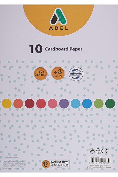 Hype Store Adel Background Cardboard, 25X35, Mixed, 10 Pcs
