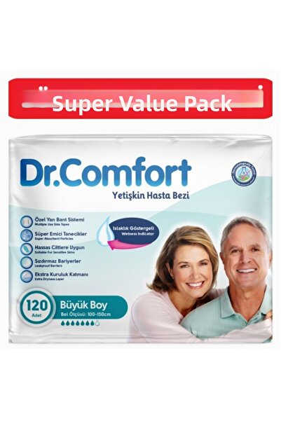 Dr.Comfort Adult Waistband Diapers Large 4 Packs of 30 120 Pieces
