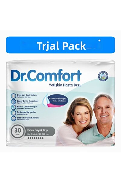 Dr.Comfort حفاضات للكبار مع حزام خصر، مقاس كبير جداً، عبوة واحدة تحتوي على 30 قطعة