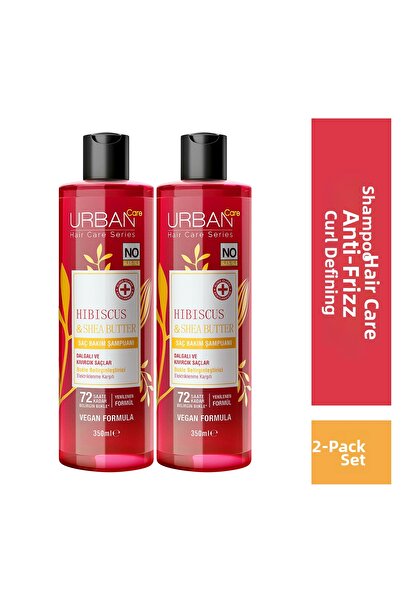 Urban Care Hibiscus&Shea Butter Curly Wavy Hair Curl Enhancing Treatment Sham...