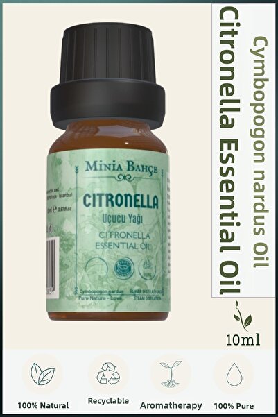 Minia Bahçe Bitki ve Sanat Atölyesi زيت السترونيلا العطري النقي والطبيعي 100%...