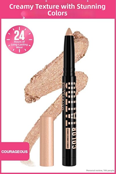 Maybelline New York قلم تاتو ملون للعين يدوم 24 ساعة - شجاع