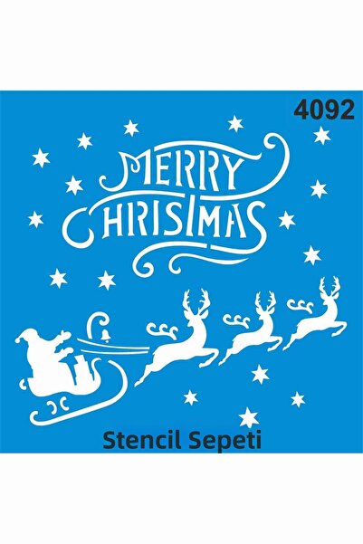 StencilSepeti Christmas - Stencil Painting Template