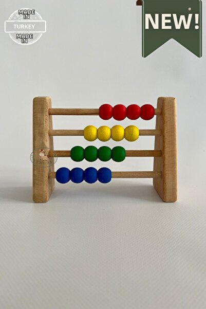 DORU Natural Healthy Wooden Toy Montessori Abacus Analytical Intelligence Mat...