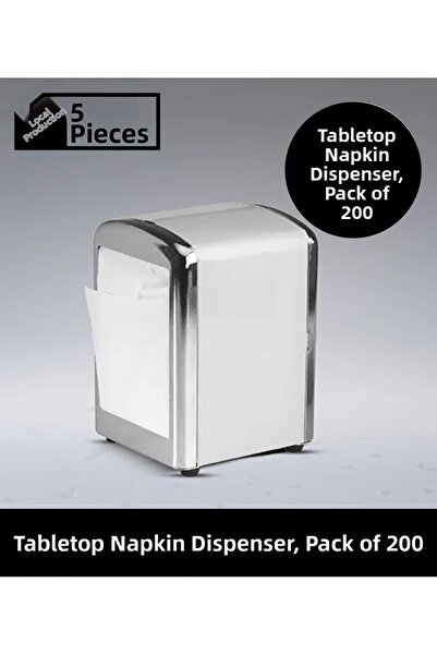 Sepet Doldur Table Napkin Dispenser 200 Pieces - 5 Units