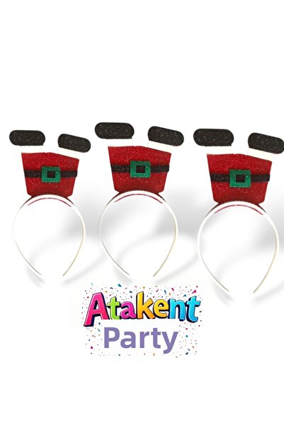 ATAKENT PARTİ 3-Piece New Year's Crown, New Year's Hat, Hair Accessory, Happy...
