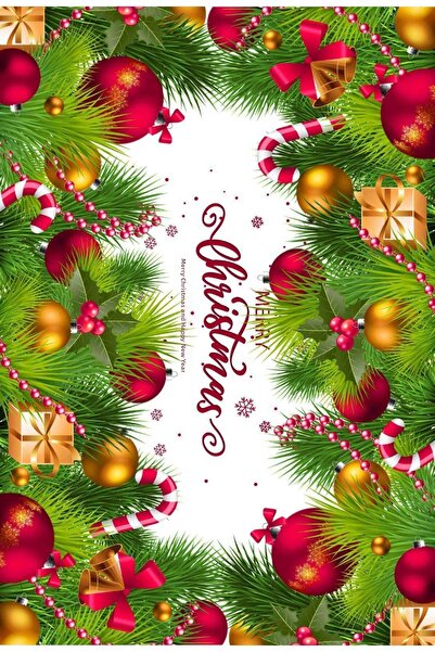 SHome Premium New Year Patterned Printed Tablecloth – Vivid Colors Stain-Resi...