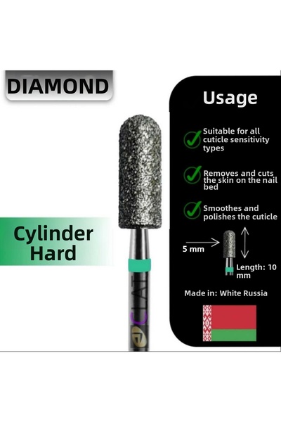 ECLAT Freze Machine Rasp End Mill Cylinder 5 mm (Green)