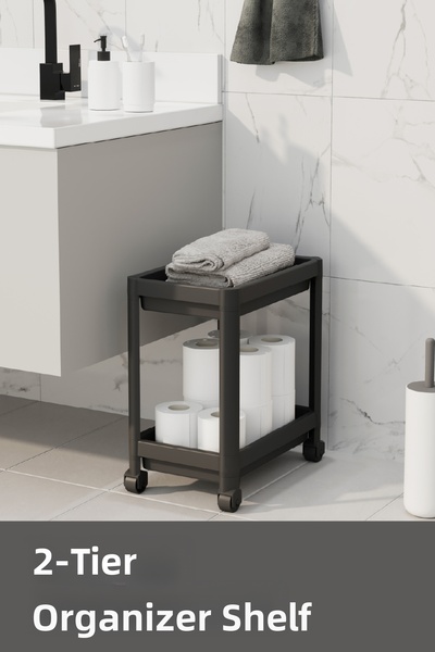 Vienev Raft organizator cu 2 niveluri - Organizator pentru dulap de baie, bla...