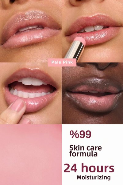 Clarins Lip Oil Balm 01 Pale Pink - Moisturizing Lip Oil Balm with Peptides - Color: 01 Pale Pink