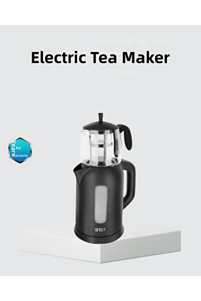 Epilons Sinbo Electric Tea Maker 1.7 L Water Heater and Safe Use with Glass T...