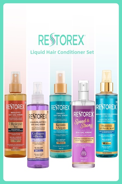 Restorex Set de balsam lichid 200 ml 5 bucăți