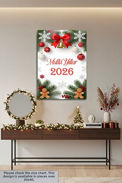DekorHane Metal Print - New Year, Happy New Year, Christmas, 2026 Gift, Happy New Year Painting, New Year Ornament
