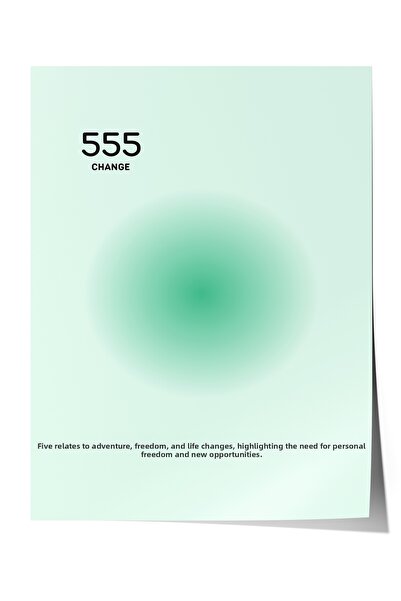 Zestia Poster 555 Change – Decor pentru living în tonuri de verde deschis