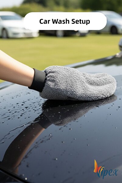VİPEX Microfiber Car-Washing & Drying Glove 1 Piece