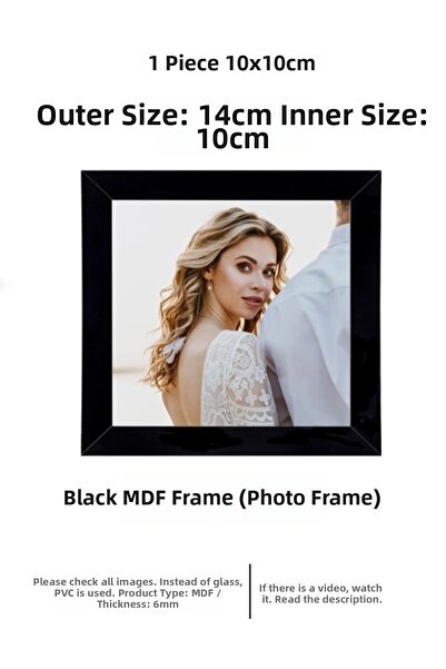 yhfoto 1 Piece 10X10 Frame - Mdf Square Frame - Photo Frame