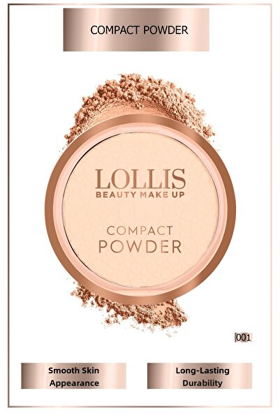 Lollis Compact Powder Powder Smooth Look Light Texture Compact Powder 001