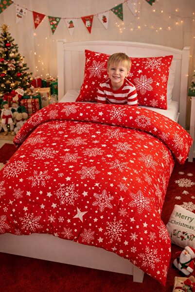 calinahome New Year's Children's Bedding Set Single Size