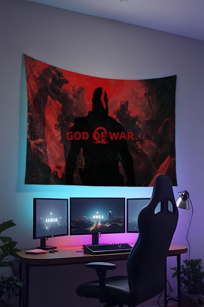 RUGRUMBA غطاء جداري للاعبين، بلايستيشن إكس بوكس ​​– موضوع الألعاب، قماش عالي ...