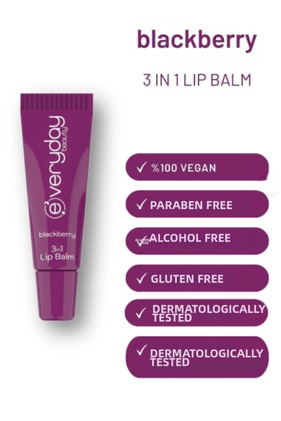 Everyday Beauty 3 بلسم شفاه فعال بالتوت الأسود 10 مل