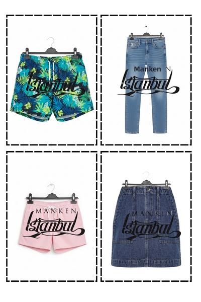 Manken İstanbul 3 Pieces Economical Pants Hangers - Shorts Hangers - Skirt Hangers - Clothes Hangers - High Durability