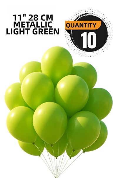 FESTİLO بالون معدني 11 بوصة 28 سم 10 قطع زينة لحفلات أعياد الميلاد