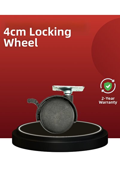 makay عجلة أثاث دوارة صامتة قابلة للقفل 4 سم