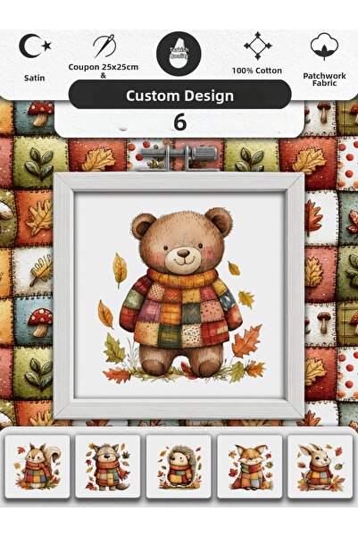 FabricMarket Patchwork Fabric Set – 100% Cotton Patterned Fabric Coupons for Sewing and Hobby