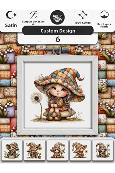 FabricMarket Patchwork Fabric Set – 100% Cotton Patterned Fabric Coupons for Sewing and Hobby