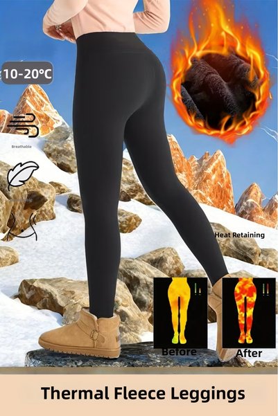 Aznime Shaping / Sculpting Thermal Plush Special Design Flexible Winter Leggings