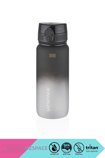 Uzspace New 650ml Tritan Water Flask - Double Color, Leak-Proof, BPA Free and Lockable Lid