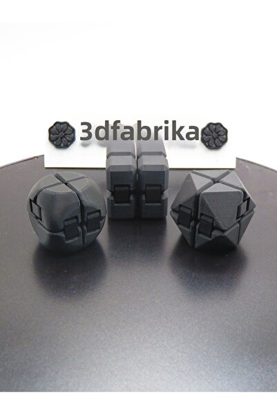 AHWALL مجموعة مكعبات سوداء مستديرة • منشورية • مربعة – سلسلة مكعبات لا نهائية...