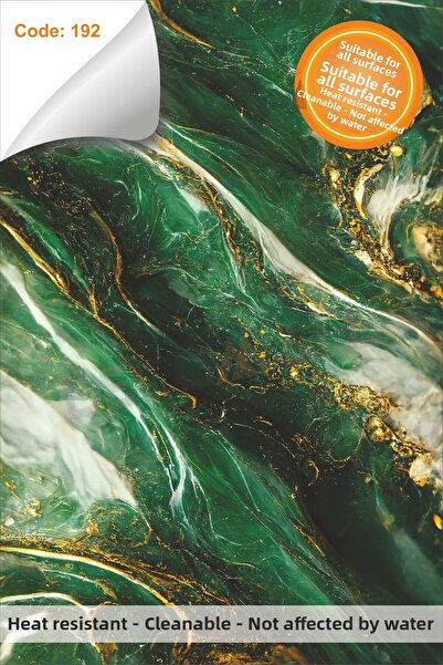 DECOMALL Rezistent la apă 100x100cm Bucătărie Baie Pardoseală Marmură Mobilie...