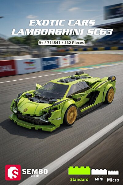 Sembo Block Exotic Cars Lamborghini Sc63 Building Block Set – 332 Pieces