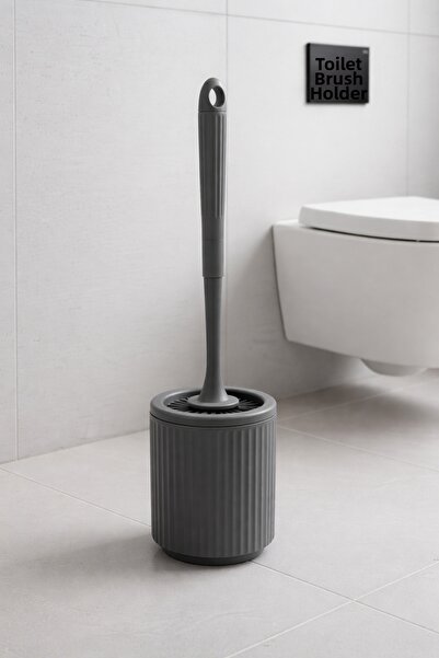 Sas Haus Γκρι βούρτσα τουαλέτας σιλικόνης - Πρακτική βούρτσα τουαλέτας 3025