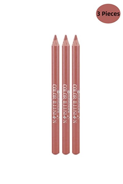 Huncalife Color Illusion Lip Pencil - Cold Coffee 3 Pieces