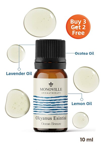 Monoville Ocean Breeze Essential Oil Blend 10 ml 100% Natural (Ocean Breeze Essential Oil Blend)