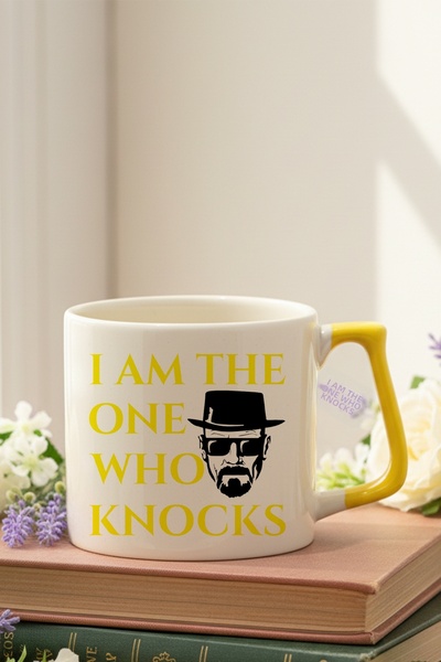 qoeuyl boutique I Am the One Who Knocks Heisenberg Printed Gift D Mug with Handle