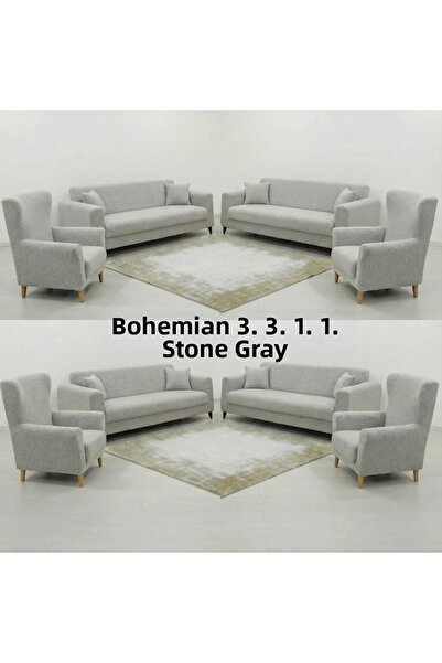 nurlan غطاء كرسي من قماش الدنيم المرن القابل للتمدد بنمط بوهيمي قابل للغسل 3.3.1.1ليكرا