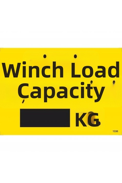 Ethab Ticaret Vincin Carrying Capacity Warning Sign 25X35 Code:1330