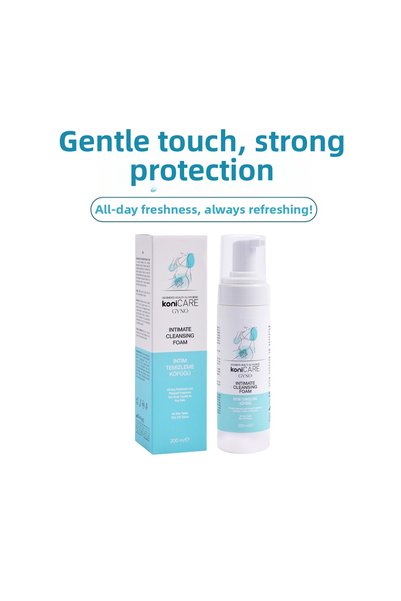 Konicare Gyno Intimate Cleansing Foam 200 ml (External Genital Discharge, Odor, Fungus)