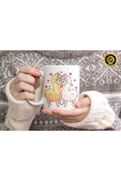 WİLLOW STORE Valentine's Day, Special for Lovers, Love, Affection Porcelain M...