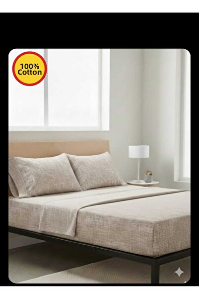 karamanlıhome طقم ملاءات سرير من RANFORCE مصنوع من القطن 100٪، مقاوم للبقع، ذ...